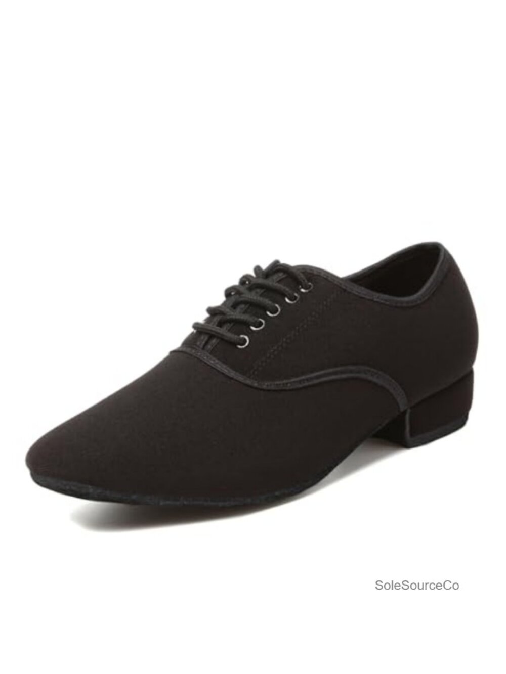 Men's Ballroom Salsa Dance Shoes Suede Sole Lace-Up Low Heel